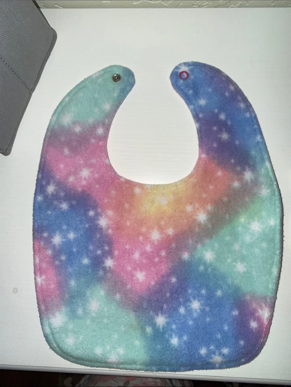 Two Baby Bibs - Pastel Galaxy & Floral Prints
